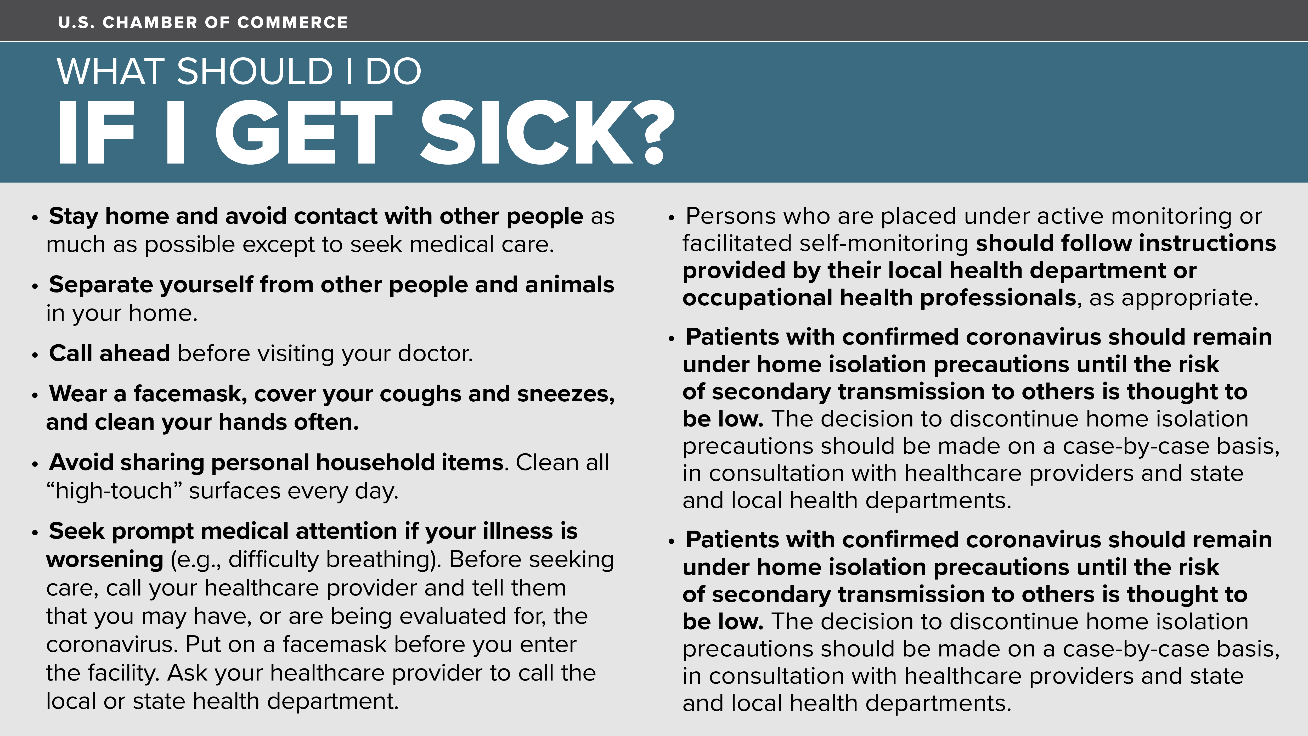 What To Do If I Get Sick